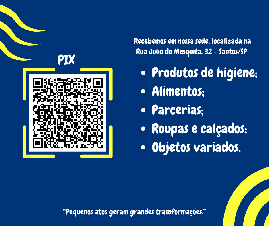 QR Code Pix para doações ao CCEV Santos