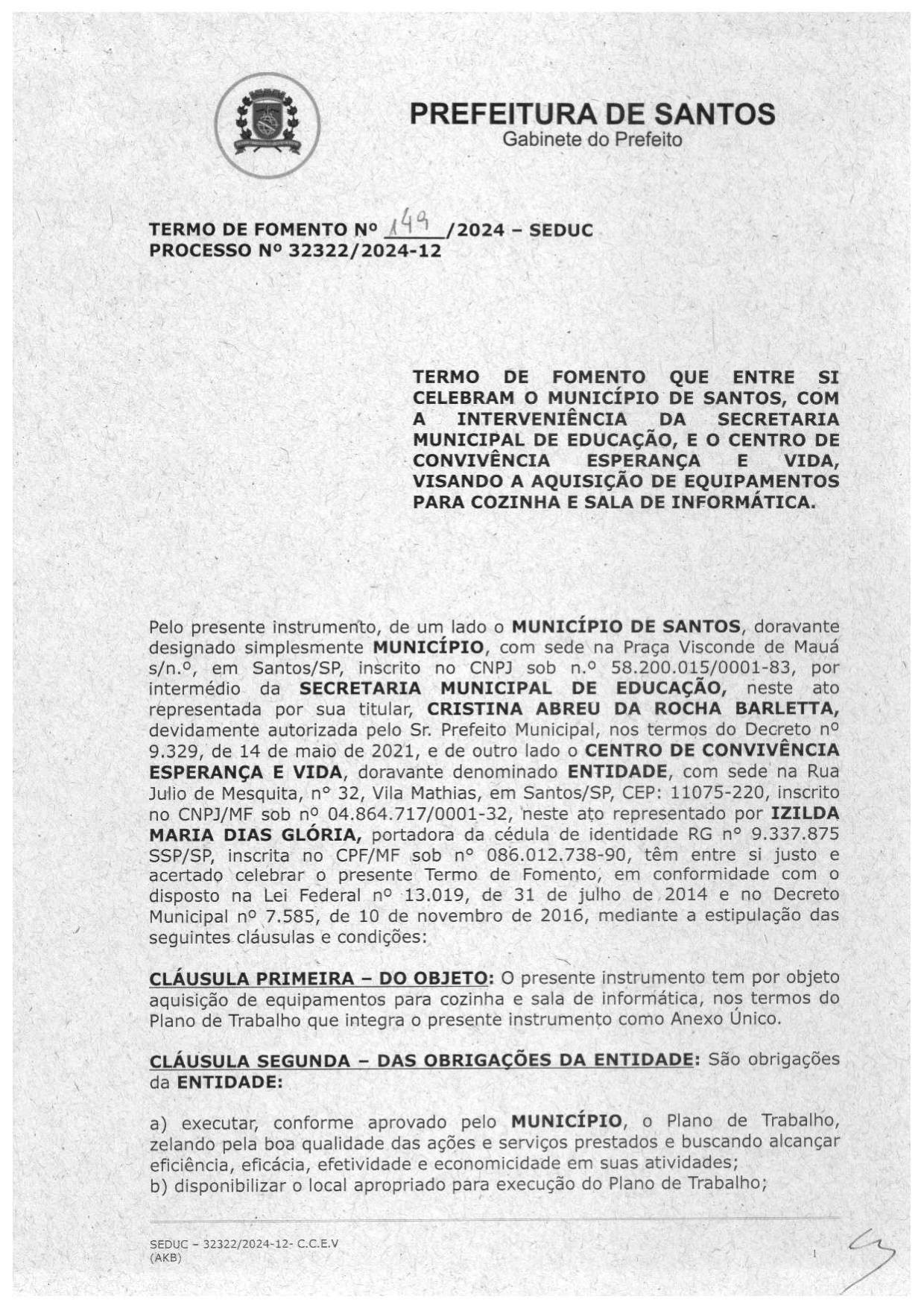 Emenda Parlamentar 2024 – SEDUC – página 1 de 17