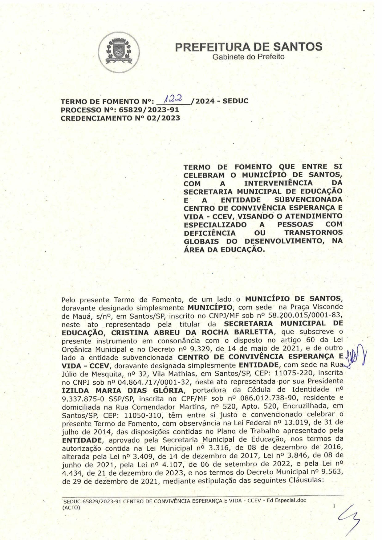 Plano de Trabalho 2024 – Educacional – página 1 de 26