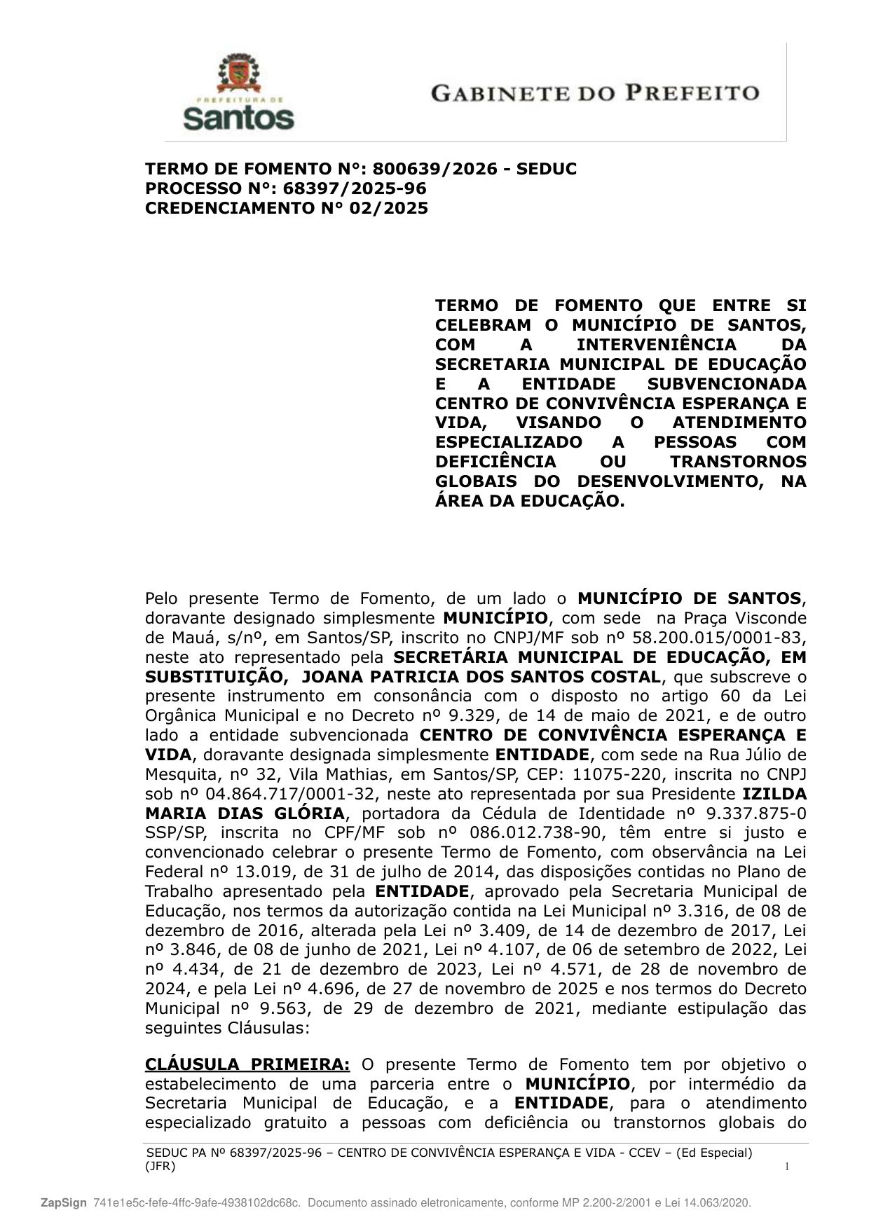 Plano de Trabalho 2026 – Educacional – página 1 de 13
